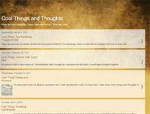 Tablet Screenshot of coolthingsandthoughts.blogspot.com