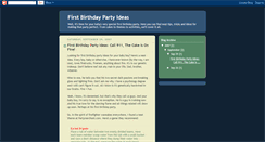 Desktop Screenshot of firstbirthdaypartyideasinfo.blogspot.com