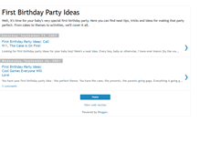 Tablet Screenshot of firstbirthdaypartyideasinfo.blogspot.com