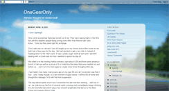 Desktop Screenshot of onegearonly.blogspot.com