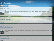 Tablet Screenshot of onegearonly.blogspot.com