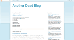 Desktop Screenshot of anotherdeadblog.blogspot.com