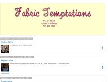 Tablet Screenshot of fabrictemptations.blogspot.com