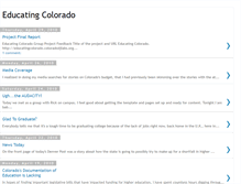 Tablet Screenshot of educatingcolorado.blogspot.com