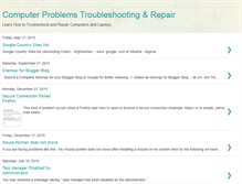 Tablet Screenshot of computer-problems-repair.blogspot.com