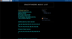 Desktop Screenshot of crazyfingerss.blogspot.com