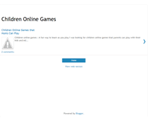 Tablet Screenshot of childrenonlinegamesmania.blogspot.com