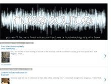Tablet Screenshot of noisesource.blogspot.com