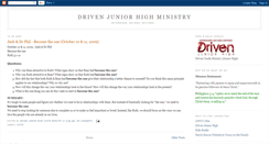 Desktop Screenshot of drivenjrhigh.blogspot.com