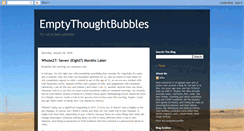 Desktop Screenshot of emptythoughtbubbles.blogspot.com