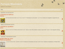 Tablet Screenshot of paroquiamissionaria.blogspot.com