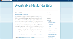 Desktop Screenshot of benavustralyayagidiyorum.blogspot.com