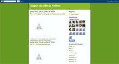 Desktop Screenshot of bloguedacienciapolitica.blogspot.com