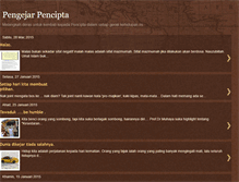 Tablet Screenshot of pengejarpencipta.blogspot.com