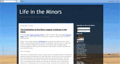 Desktop Screenshot of minorleaguelife.blogspot.com
