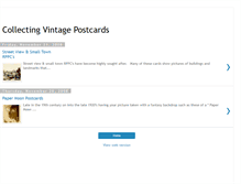 Tablet Screenshot of collectingvintagepostcards.blogspot.com