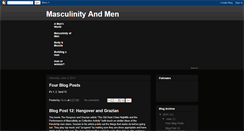 Desktop Screenshot of masculinityandmen.blogspot.com