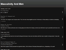 Tablet Screenshot of masculinityandmen.blogspot.com