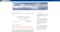 Desktop Screenshot of northcoastvoices.blogspot.com