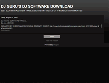 Tablet Screenshot of djsoftwaredownload.blogspot.com