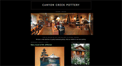 Desktop Screenshot of canyoncreekpottery.blogspot.com