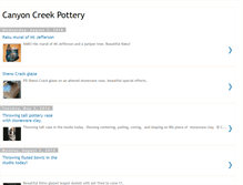 Tablet Screenshot of canyoncreekpottery.blogspot.com