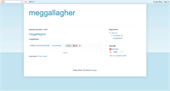 Desktop Screenshot of meggallagher.blogspot.com