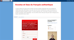 Desktop Screenshot of francais-authentique.blogspot.com