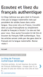 Mobile Screenshot of francais-authentique.blogspot.com