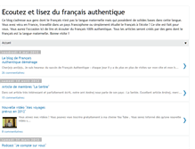 Tablet Screenshot of francais-authentique.blogspot.com