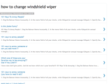 Tablet Screenshot of howtochangewindshieldwiper.blogspot.com