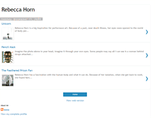 Tablet Screenshot of anna-rebeccahorn.blogspot.com
