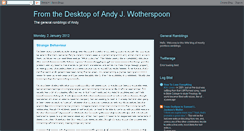 Desktop Screenshot of andywotherspoon.blogspot.com