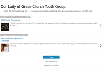 Tablet Screenshot of ourladyofgrace-youthgroup.blogspot.com