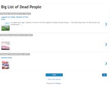 Tablet Screenshot of biglistofdeadpeople.blogspot.com