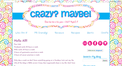 Desktop Screenshot of crazy--maybe.blogspot.com