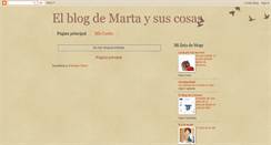 Desktop Screenshot of elblogdemartaysuscosas.blogspot.com
