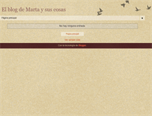 Tablet Screenshot of elblogdemartaysuscosas.blogspot.com