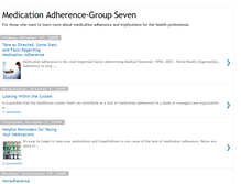 Tablet Screenshot of medicationadherence.blogspot.com