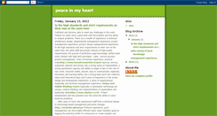Desktop Screenshot of peaceinmyheart123.blogspot.com