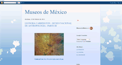 Desktop Screenshot of museos-de-mexico.blogspot.com