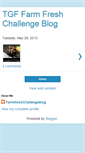 Mobile Screenshot of farmfreshchallengeblog.blogspot.com
