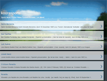 Tablet Screenshot of koorasports.blogspot.com