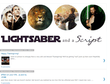Tablet Screenshot of lightsaberandscript.blogspot.com