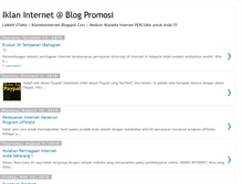 Tablet Screenshot of iklanekainternet.blogspot.com