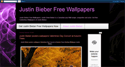 Desktop Screenshot of justinbieberfreewallpapers.blogspot.com