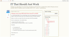 Desktop Screenshot of itthatshouldjustwork.blogspot.com