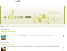 Tablet Screenshot of alittlegratitude.blogspot.com