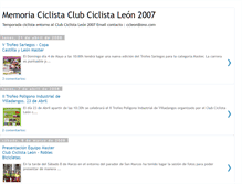 Tablet Screenshot of ciclismoleon2007.blogspot.com