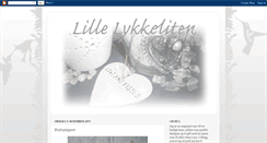 Desktop Screenshot of lillelykkeliten.blogspot.com